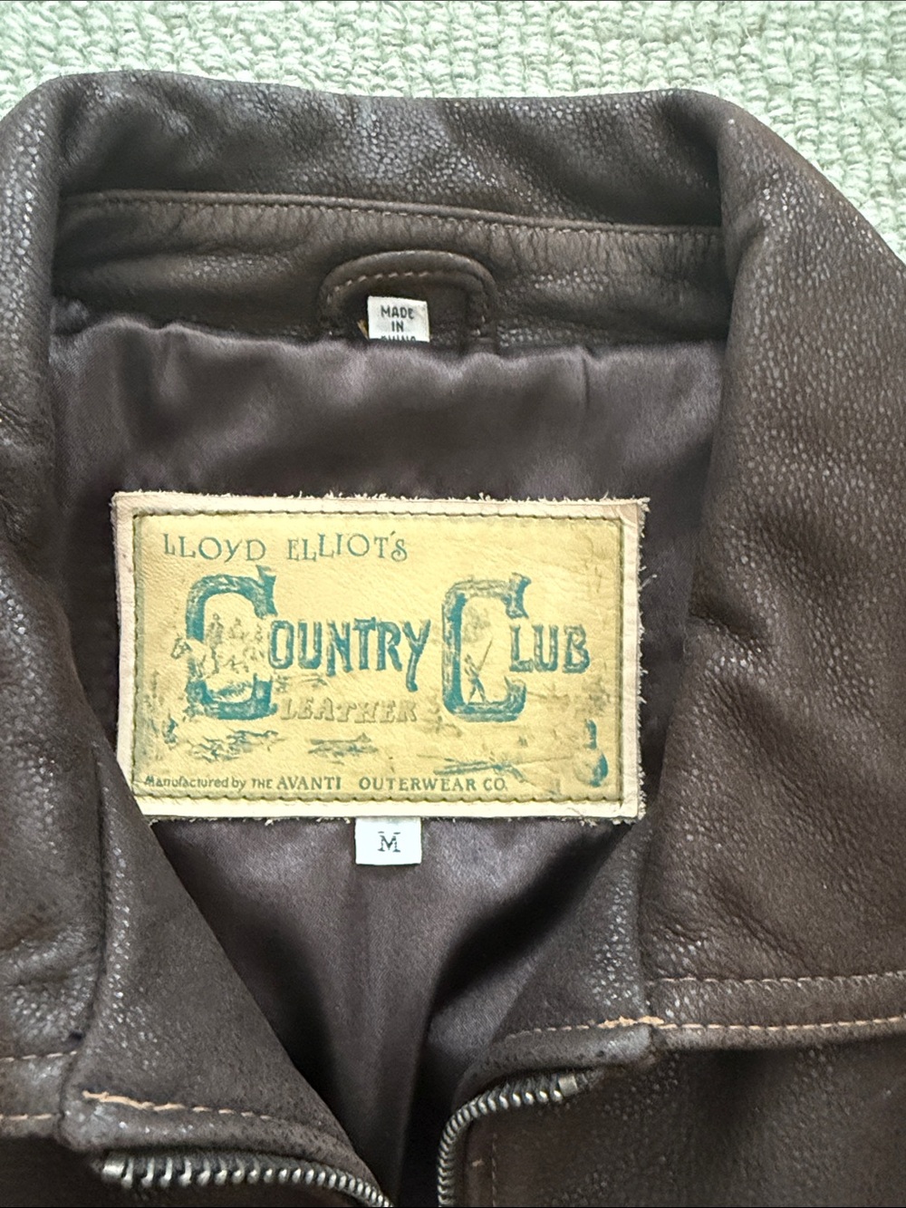 Vintage Brown Genuine Leather Utility Jacket Medium Y2K Moto Buckle Jacket - Picture 3 of 6